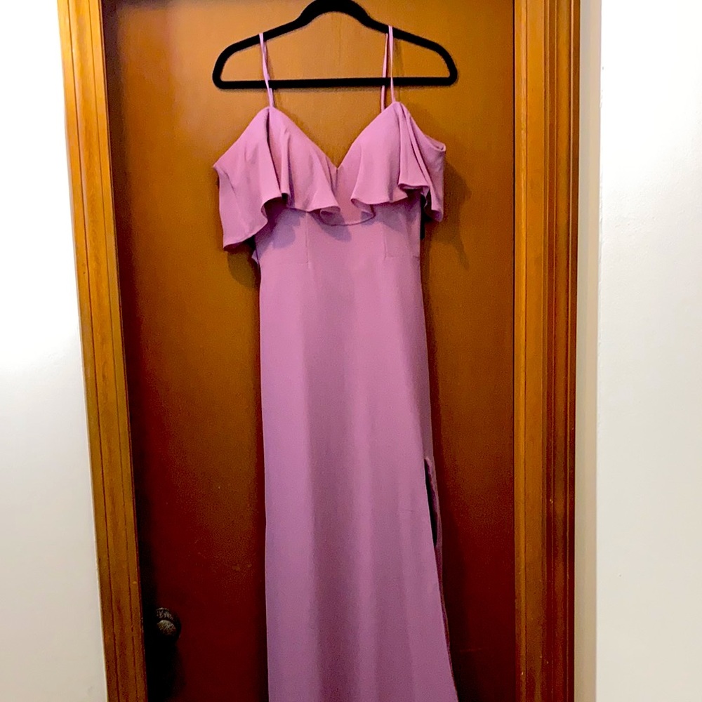 Beautiful elegant lavender dress.